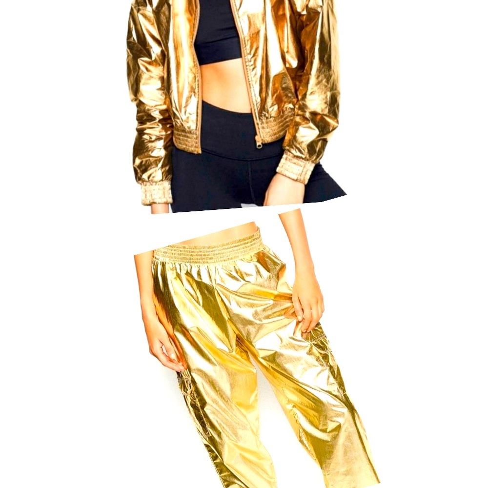 Victoria's Secret Sport metallic jacket and Pant